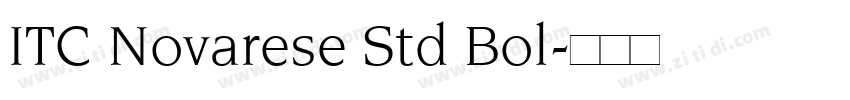 ITC Novarese Std Bol字体转换